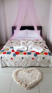 Postel nebo postele na pokoji v ubytování Mahkota Cheras Sweet Condo 1-14 pax near MRT to KL