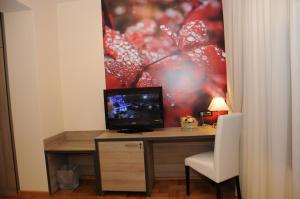 TV a/nebo společenská místnost v ubytování Hotel Calypso