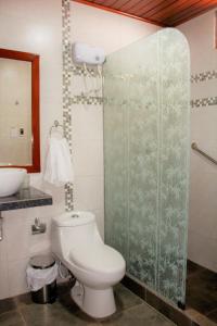 Koupelna v ubytování Hostal Macambo