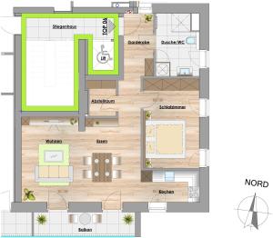 Půdorys ubytování Appartements Marlene