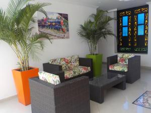 Posezení v ubytování Hotel Zamba