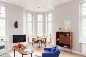 Χώρος καθιστικού στο OSTKÜSTE - Villa Staudt Design Apartments