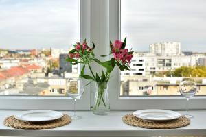 Balkón nebo terasa v ubytování Apartment myhome Zagreb