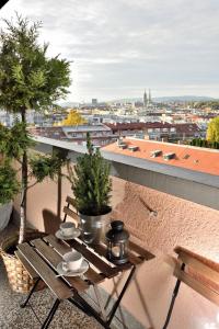 Balkón nebo terasa v ubytování Apartment myhome Zagreb