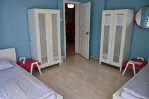 Letto o letti in una camera di Deeps Hostel Ankara