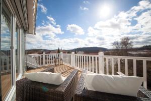 Ein Balkon oder eine Terrasse in der Unterkunft Haus Grünewald Unsleben