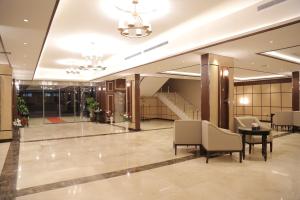 Χώρος καθιστικού στο Beach Inn