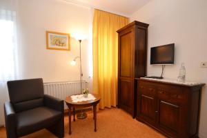 TV a/nebo společenská místnost v ubytování Hotel Central