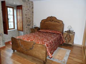 เตียงในห้องที่ Casa Barqueiro