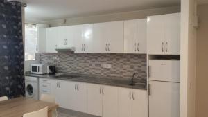 Kuchyň nebo kuchyňský kout v ubytování Apartamentos Ronsan