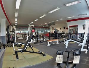 Fitness centrum a/nebo fitness zařízení v ubytování Sporthotel Zimní stadion Benešov