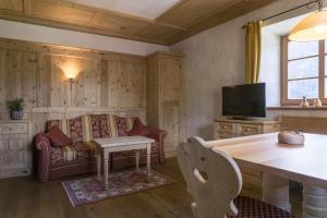TV a/nebo společenská místnost v ubytování B&B Ciastel