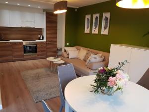 Kuchyň nebo kuchyňský kout v ubytování Felix Apartment Free parking