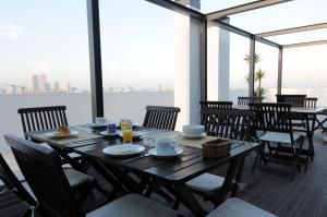Uma varanda ou terraço em Hotel Torre Mar