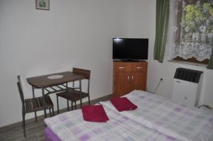 A television and/or entertainment centre at Privát Magdalena
