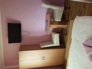 TV a/nebo společenská místnost v ubytování Guest House Lisinski Raj