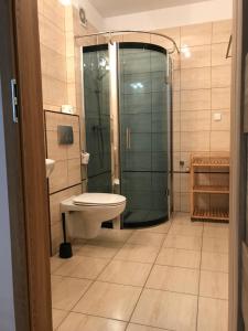 Ένα μπάνιο στο Nowa Apartamenty Apartament Słoneczny Bulwar