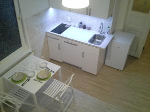 Kuchyň nebo kuchyňský kout v ubytování Apartment in the centre