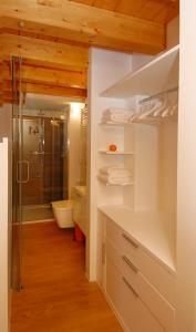 Koupelna v ubytování Hostal riMboMbin