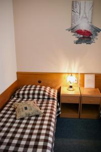 Postel nebo postele na pokoji v ubytování Hotel Veli Jože