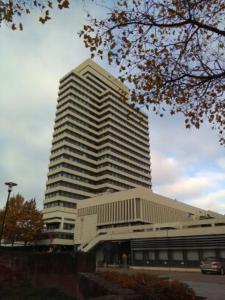 Das Gebäude in dem sich das Privatzimmer befindet