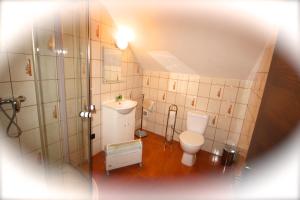 Kúpeľňa v ubytovaní Penzion SATY + 23 fotografií