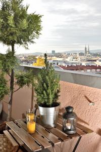 Balkón nebo terasa v ubytování Apartment myhome Zagreb