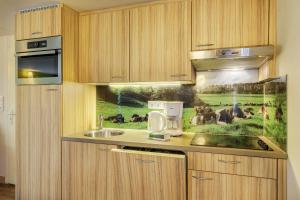 Kuchyň nebo kuchyňský kout v ubytování Center Parcs Les Ardennes