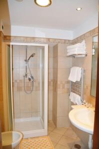 Koupelna v ubytování Hotel Moscatello