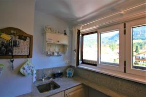 Küche/Küchenzeile in der Unterkunft Alpenflair Ferienwohnungen Whg 214 "Schanzenblick"