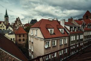 Výhľad na mesto Toruň alebo výhľad na mesto priamo z apartmánu