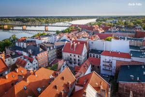 Výhľad na mesto Toruň alebo výhľad na mesto priamo z apartmánu