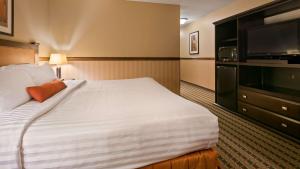 Un pat sau paturi într-o cameră la Best Western Diamond Inn