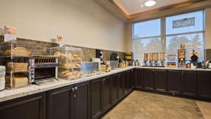 a kitchen filled with lots of counter space at Best Western Plus Travel Hotel Toronto Airport in Toronto