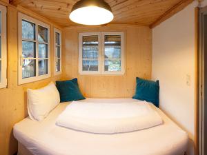 Postel nebo postele na pokoji v ubytování Chalet am Sonnenhang