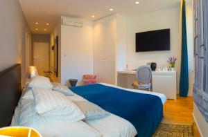 TV a/nebo společenská místnost v ubytování Luxury rooms Paula