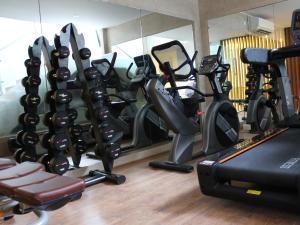 Líkamsræktarstöð og/eða líkamsræktaraðstaða á Keys Lite by Lemon Tree Hotels, Mayfield, Gurgaon