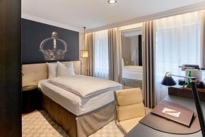 Boutique Hotel Krone客房内的一张或多张床位