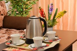Coffee and tea making facilities at OLYMP Apart-Complex