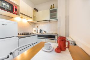 Kuchyň nebo kuchyňský kout v ubytování Apartment Qualich