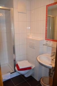 Kúpeľňa v ubytovaní Haus Hinterfürbach