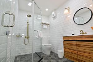 Koupelna v ubytování Greenfield Villa