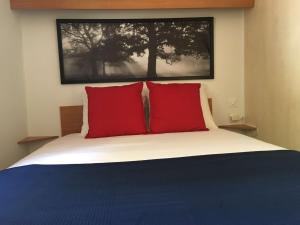 Cama o camas de una habitación en Camping La Fundicion