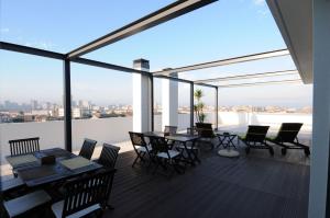 Uma varanda ou terraço em Hotel Torre Mar