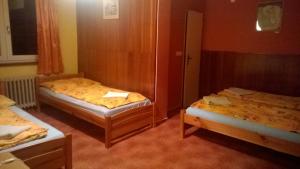 Postel nebo postele na pokoji v ubytování Penzion Lipůvka