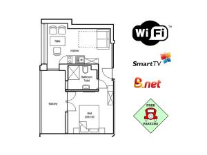 Plán poschodí v ubytovaní Apartmani Borko