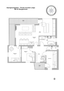 Plan piętra w obiekcie AlpenglueckGastein - Private mountain lodge