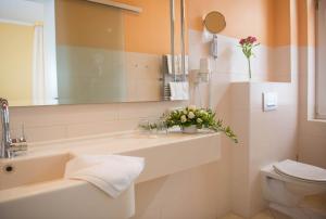 Koupelna v ubytování Hotel Union