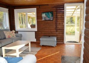 Posezení v ubytování K45 Mackenzie Cottage