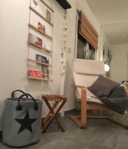 Posezení v ubytování Gästehäuschen „kleine Auszeit“